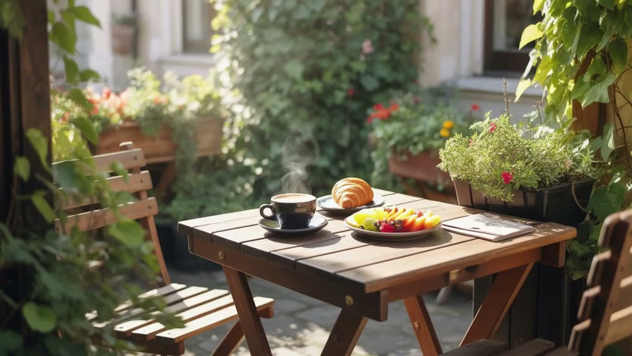 Delicate August Jazz ☕ Morning Jazz Cafe Piano Music & Sweet Bossa Nova instrumental for Great Moods