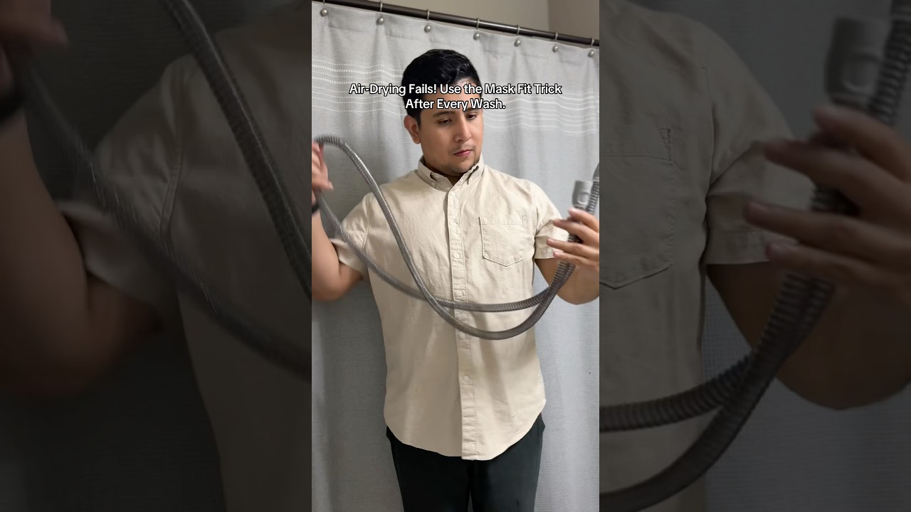 CPAP hose drying hack after washing. 