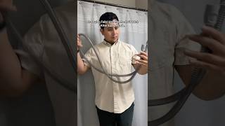 CPAP hose drying hack after washing. #cpap #cpapcleaning #sleepapnea #shortsfeed