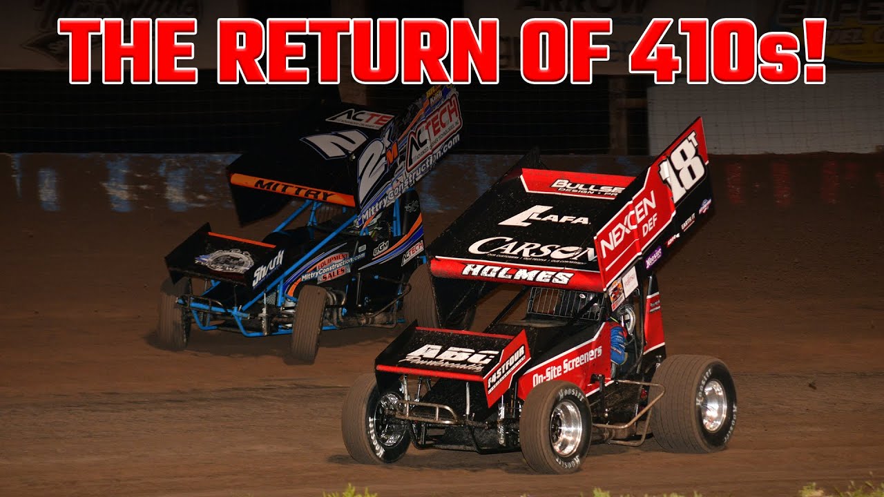 "THE RETURN" Of 410 Sprint Cars At Southern Oregon Speedway.... (INCREDIBLE NIGHT)
