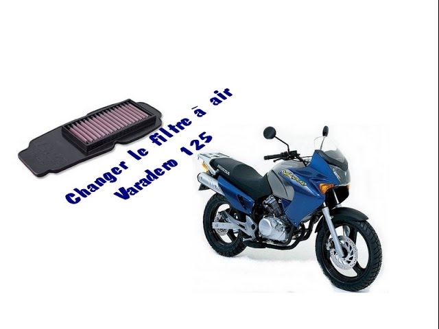 Changer le filtre à air d'une moto varadero 125 - YouTube