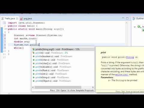 Java Programming Tutorial - 18 - Simple Averaging Program