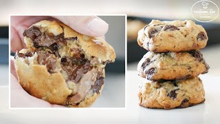 (ทำอย่างไร) New York Cookie, levain cookie เบเกอรี่, Chocolate Chip Cookies
