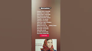 Matushka Song Lyrics Trending Music 