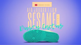 DENIM SESAME DUSTY CACTUS 2024 Air Jordan 1 Low DETAILED LOOK AND PRICE INFO