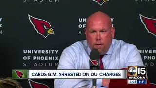Arizona cardinals general manager steve keim was reportedly arrested
for dui on the fourth of july, police say.