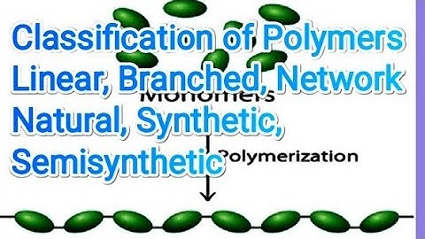 Lec-3| Classification of Polymers| Natural, Semisynthetic, Linear, Branched, Network| BSc, MSc, Eng