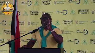 Coach Steve Komphela Speaks At Baviaanspoort Correctional l Twinning Project l FIFA Foundation