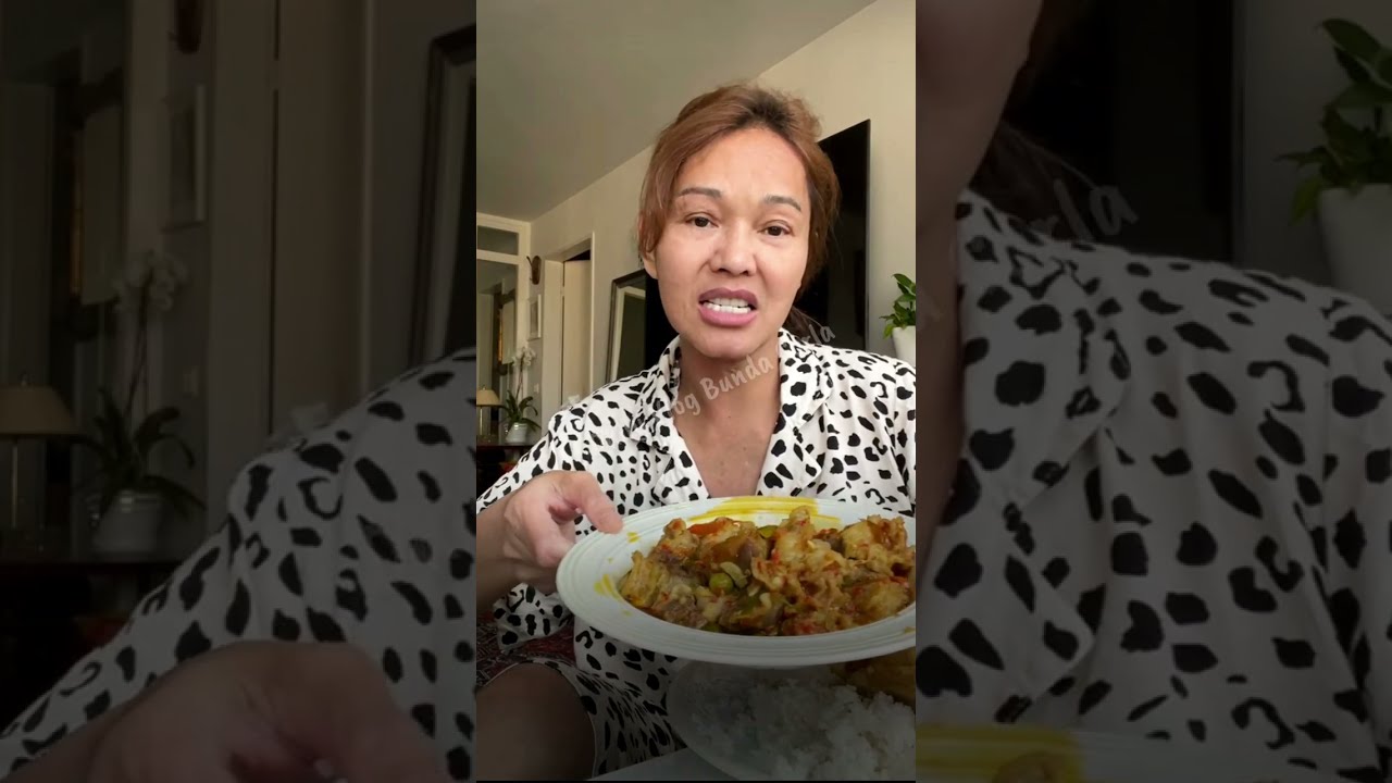 Bunda Corla Makan Tumis Daging Pedas ❗