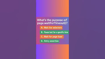 What Does page.waitForTimeout() Do in Playwright? | Playwright MCQ Quiz #shorts #qa