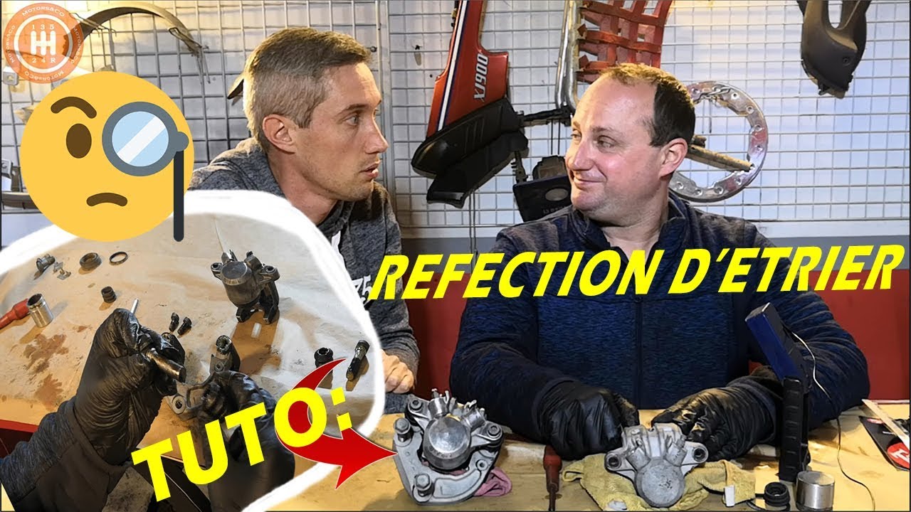 TUTO mécanique moto : Réfection d'un étrier de frein