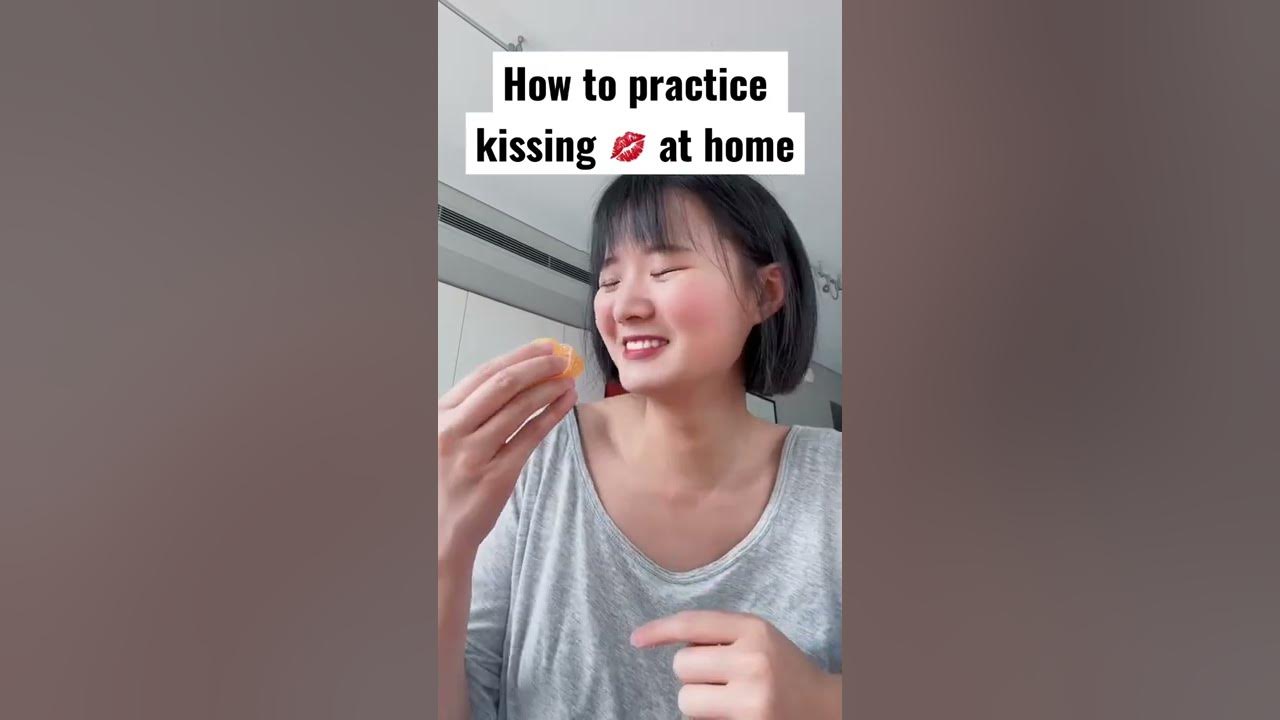 How to practice kissing at home shorts youtube
