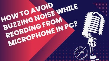 How to fix or remove background noise while recording through microphone in PC in windows 11?