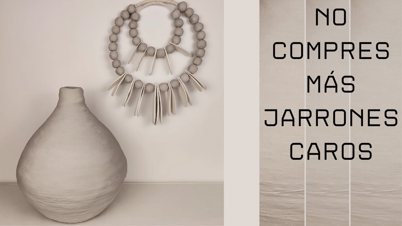 Я больше не покупаю дорогие вазы. Узнай, как сделать их очень дешево. Ваза и настенное украшение.