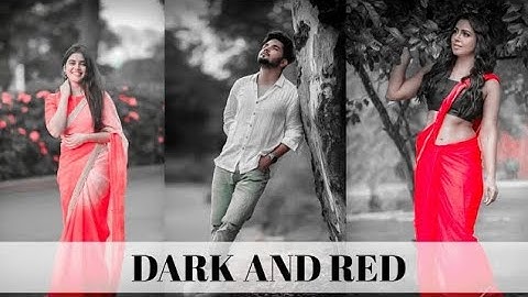 Lightroom Black And Red effect photo editing tutorial l Lightroom background colour change