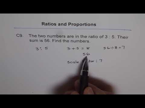 Ratio of two numbers - YouTube