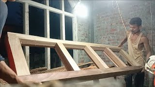 Wooden ventilation frame making very easy process New model wooden ventilation frame