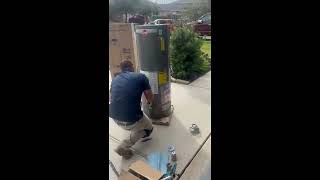 50 Gallons Natural Gas Tall Water Heater In Garage Replacement Santana Bros Plumbing