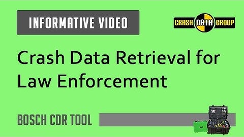 Crash Data Retrieval Tool for Law Enforcement