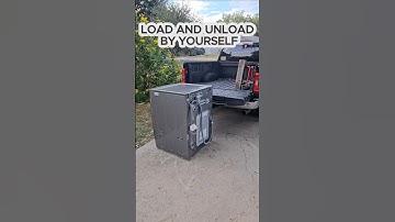 How To Load And Unload Washers And Dryers In And Out Of A Truck By Yourself.