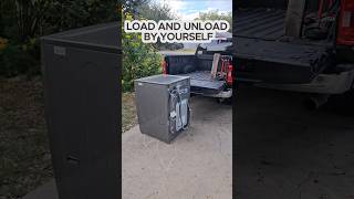 How To Load And Unload Washers And Dryers In And Out Of A Truck By Yourself.