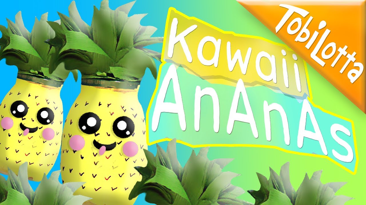 Kawaii Ananas DIY + FANPOST | Sommer DIY | Kinderkanal | Kindervideos 120