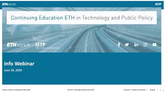 ETH Zurich’s Technology and Public Policy (TPP) Programme: Info Webinar