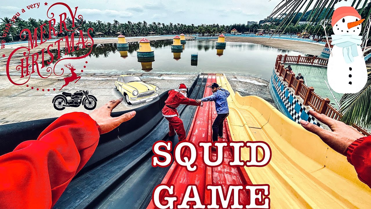 Escaping Angry Crazy SQUID GAME Pink Soldier 4.0 |B2F| SANTA CLAUS VS SECURITY ( Epic Pov Chase )