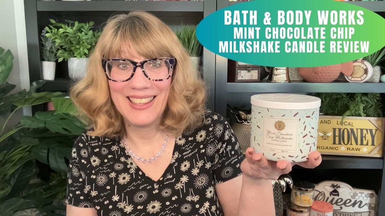 Bath & Body Works Mint Chocolate Chip Milkshake Candle Review