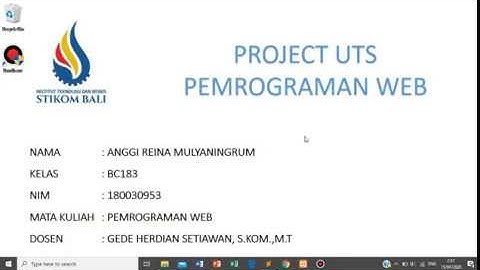 Pemrograman Web Dinamis ITB Stikom Bali