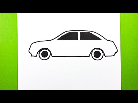 Araba Çizimi Kolay Adım Adım, Araba Nasıl Çizilir, How to Draw a Car Easy and Step by Step