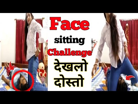 Face Sitting Challenge 🤣 Aunty and Uncle Funny Challenge 🤣 Dev K shotrs roast #roast #shorts #viral