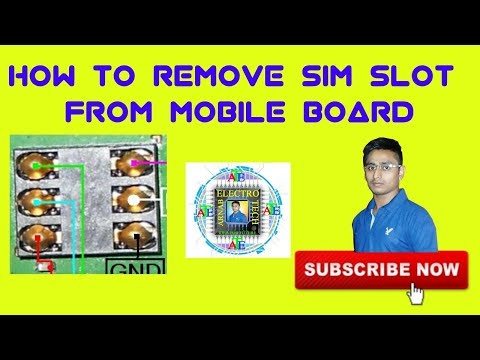 HOW TO REMOVE SIM SLOT FROM NOKIA MOBILE BOARD