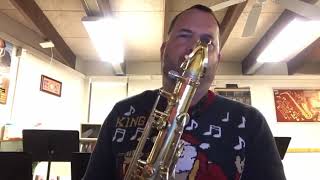 Touch Me Saxophone Solo Transcription