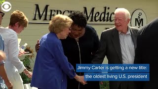 WEB EXTRA: Jimmy Carter to be oldest former president Profile