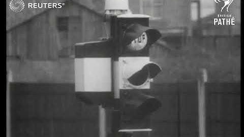 Introductie van hoorbare verkeerslichten voor voetgangers (1949)