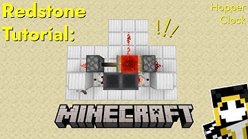 Hopper Clock! || Redstone Tutorial || Java Edition