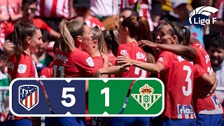 Resumen del Atlético de Madrid vs Real Betis Féminas | Jornada 24 | Liga F