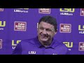 Ed Orgeron press conference about LSU's signing day, Clyde Edwards-Helaire's injury, Oklahoma, more