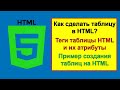 Как сделать таблицу в HTML? Теги таблицы HTML и их атрибуты