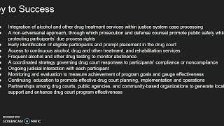Effectiveness of drug courts