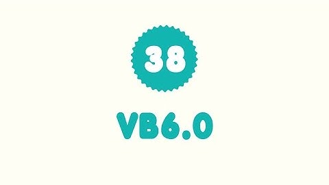 visual basic 6.0 CHR tutorial