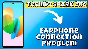 Earphone Connection Problem Tecno Spark 20c || How to solve earphone connection issues (100% Solved)