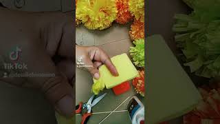 Tutorial CEMPASUCHIL de papel: decoración de altar fácil y económico #detallefemenino #floresdepapel