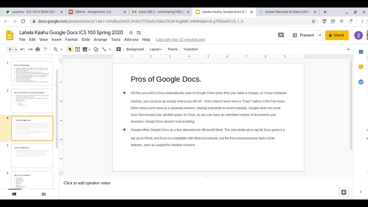 get google docs presentation