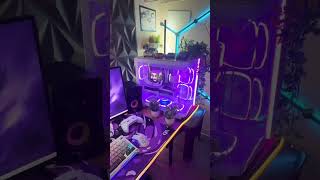 Ultimate White Gaming PC Setup 2025 🔥 | Ryzen 7 + RTX 5070 + Dual Monitor Desk Transformation