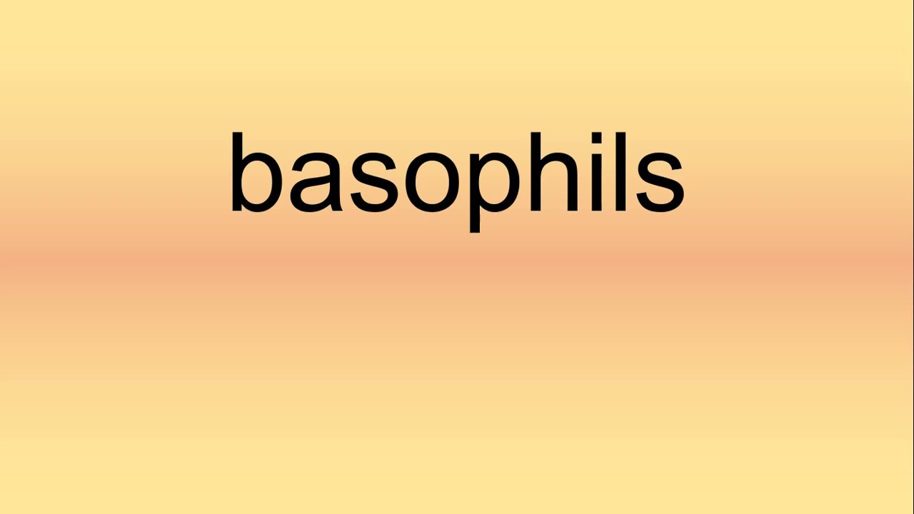 Basophils Pronunciation | How to Say | How to Pronounce