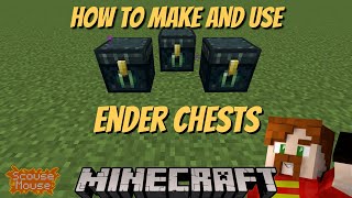 How to make and use an Ender Chest - Minecraft tutorial 1.19