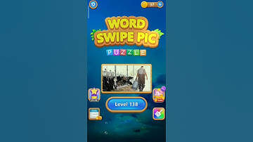 Word swipe pic puzzle level 138 | #Shorts