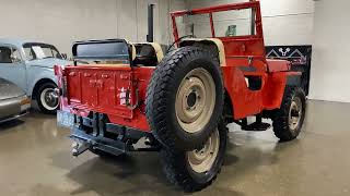 Career Overview 1946 Willys CJ2A in Red